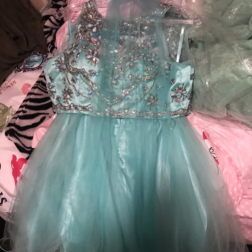 A two piece - prom dress